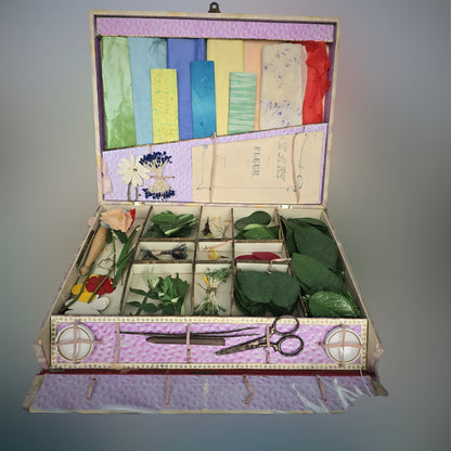 1900s rare French flower-making kit