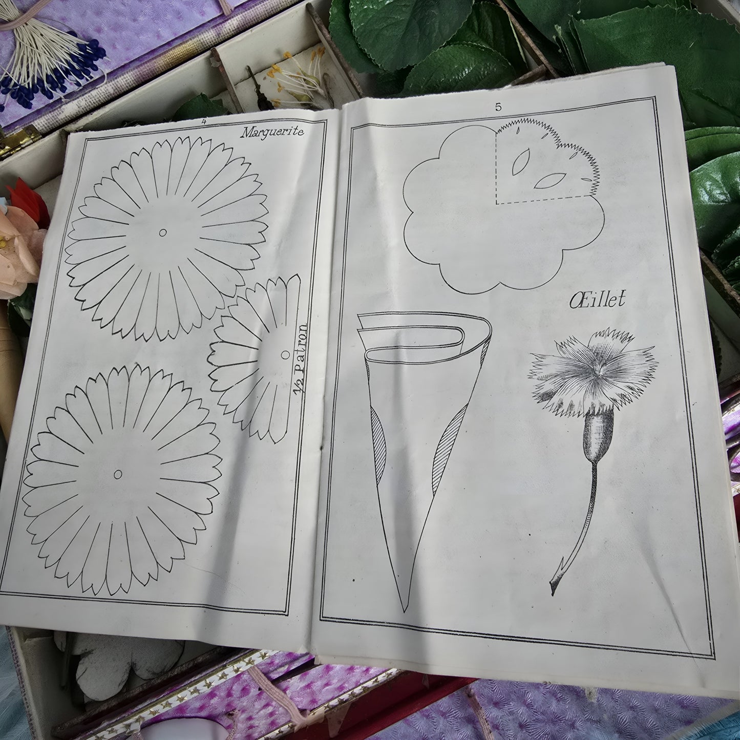 1900s rare French flower-making kit