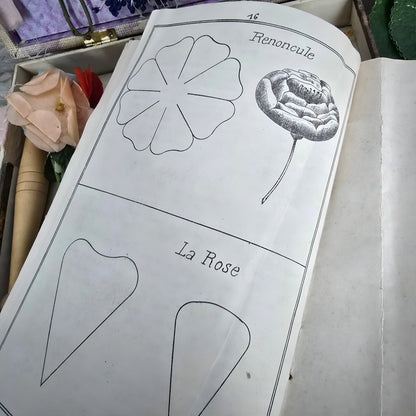 1900s rare French flower-making kit