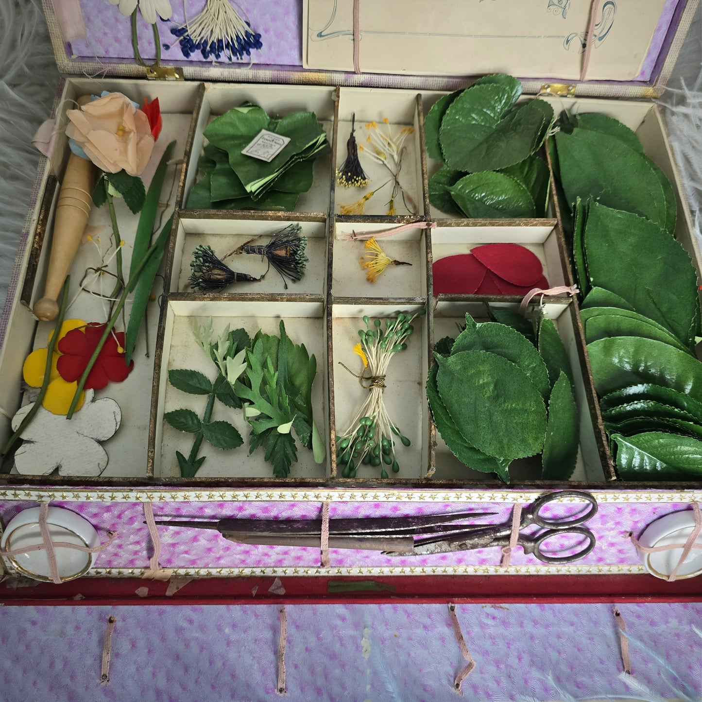 1900s rare French flower-making kit