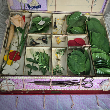 1900s rare French flower-making kit