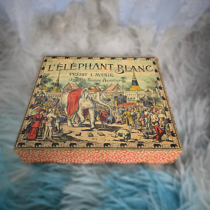1913 Rare fortune-telling Game Board "The White Elephant"