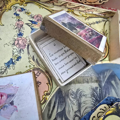 1913 Rare fortune-telling Game Board "The White Elephant"