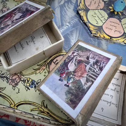 1913 Rare fortune-telling Game Board "The White Elephant"