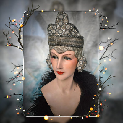 Exquisite 1930s Art Deco Chalkware Bust