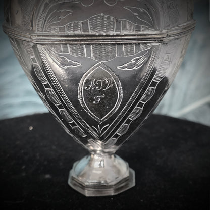 Rare Scandinavian Silver Heart Vinaigrette (Hovedvandsæg)