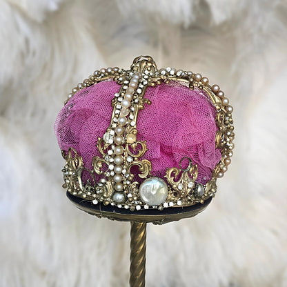✨ Antique French Theatrical Crown / Stage Headdress, Circa 1900–1920 | Belle Époque Costume Accessory