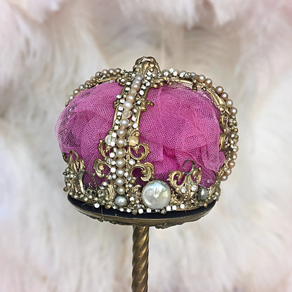 ✨ Antique French Theatrical Crown / Stage Headdress, Circa 1900–1920 | Belle Époque Costume Accessory