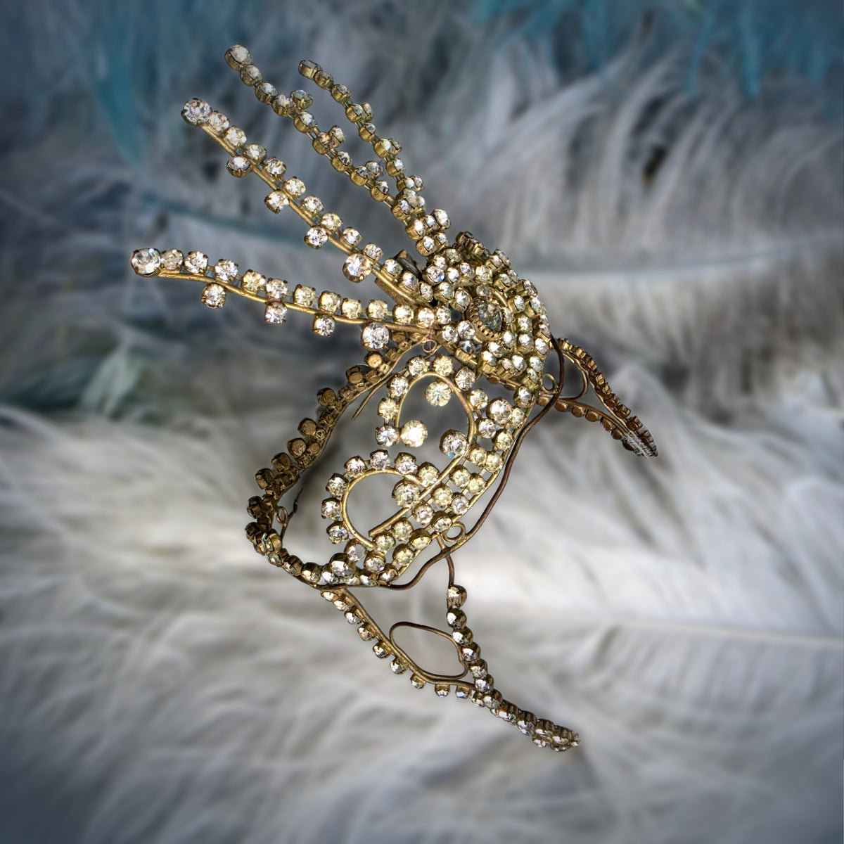 Rare Early 1900s Lido Paris Rhinestone Stage Headdress
