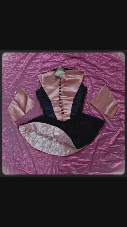Antique 1900s French Burlesque Showgirl Costume – Rare 3-Piece Set