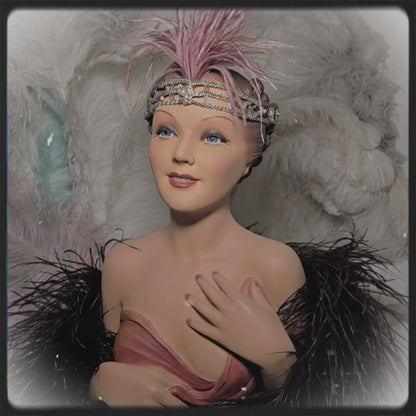 1930s Rare French Counter Top Bust Signed