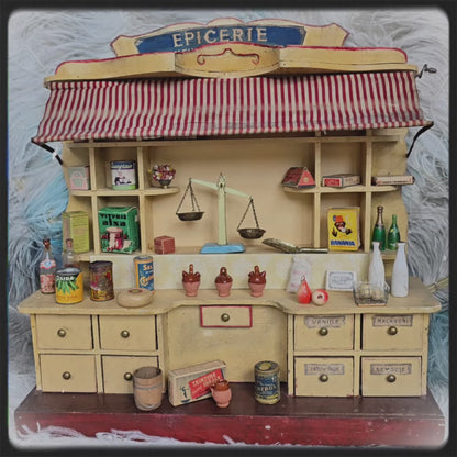Charming French Toy Grocery Store (Épicerie), circa 1900–1920s