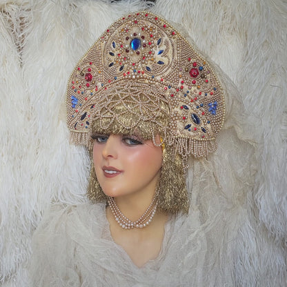 Antique Kokoshnik Theater Headdress