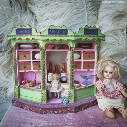 Antique Toy Doll Epicerie Store