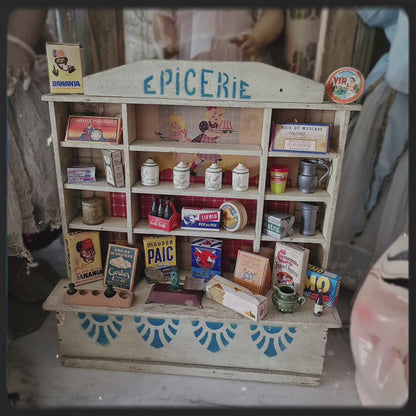 French Antique Epicerie Toy Shop