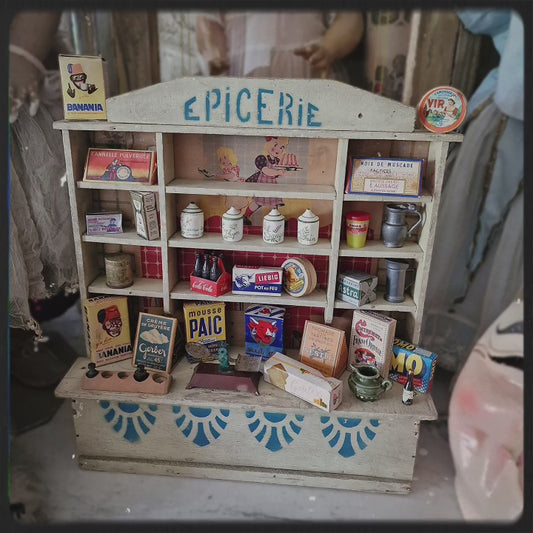 French Antique Epicerie Toy Shop