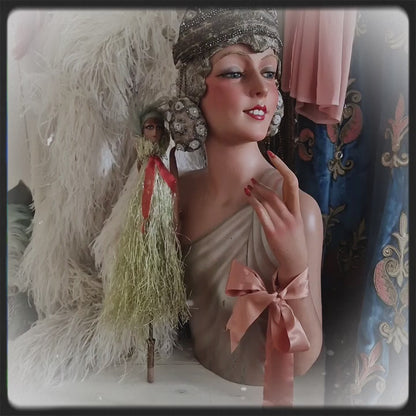 1928s Rare Boudoir Sofa Marotte Doll