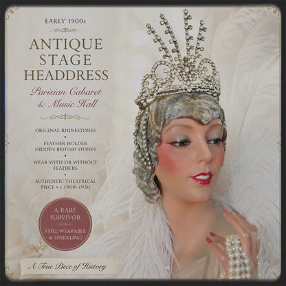 Early 1900s Rhinestone Stage Headdress
