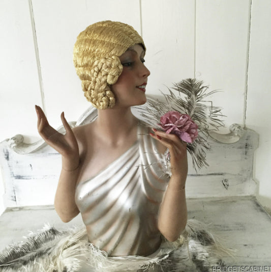1920s Very Rare Wax Bust with Arms