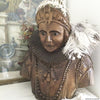 17th Century Wooden Noble Bust Statue