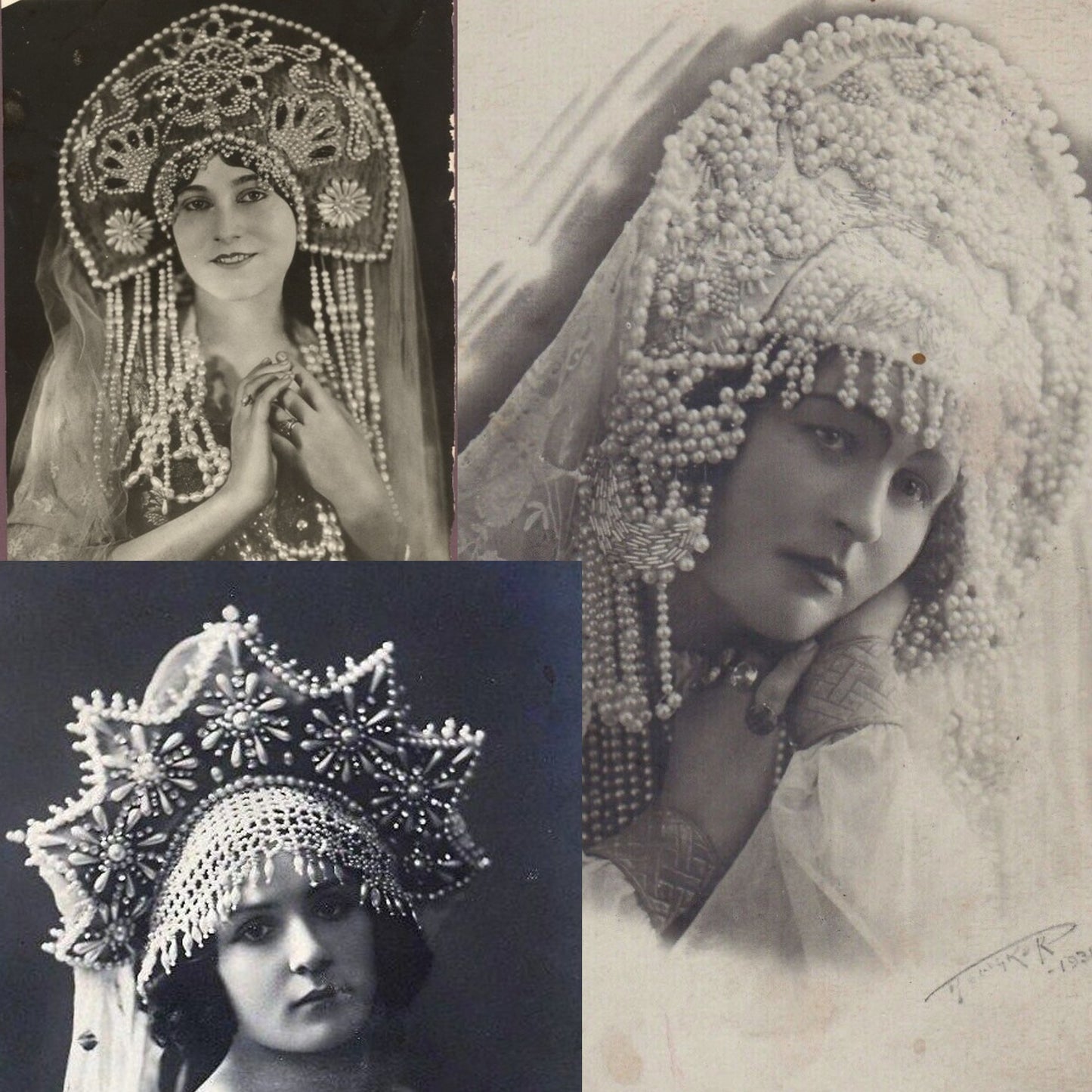 Antique Kokoshnik Theater Headdress