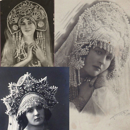 Antique Kokoshnik Theater Headdress